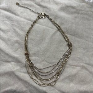 Anne Klein- Silver Multi-Strand Necklace